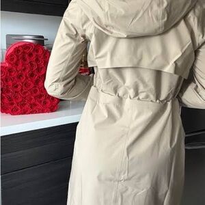 Lululemon Rain Rebel Jacket Light Tan Cream Color